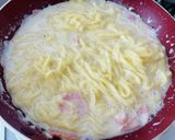 塩ラーメンでなんちゃってカルボナーラ作り方4写真