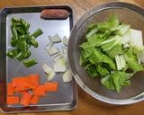 お弁当用白菜の野菜炒め作り方1写真