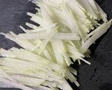 簡単甘酢サラダ カニかま大根作り方1写真