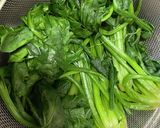 ほうれん草のむくな豆味噌和え作り方1写真