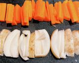 箸が止まらない！蓮根と人参の味噌蒸し煮作り方1写真