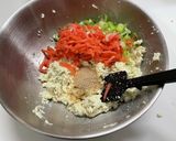 男の簡単お豆腐混ぜ混ぜ焼き〜作り方7写真