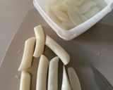 雪菜炒年糕～もちもち作り方1写真