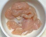 鶏ささみ肉と油揚げと長ネギの柚子胡椒蒸し作り方2写真