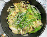 鶏ささみ肉と油揚げと長ネギの柚子胡椒蒸し作り方6写真