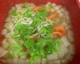 かぶと人参とセロリのあったかスープ♪作り方4写真