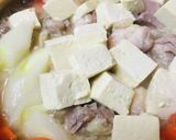 鍋キューブ●鶏肉&キャベツの煮込うどん鍋作り方3写真