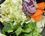 野菜だけでサンラータン風スープ作り方1写真