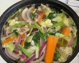 野菜だけでサンラータン風スープ作り方3写真