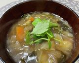 野菜だけでサンラータン風スープ作り方6写真