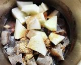 牛すじ煮込みin蒟蒻大根作り方3写真