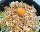 焼肉生だれで豚肉と春キャベツフライパン蒸作り方10写真