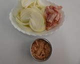 新玉ねぎの洋風炊き込みご飯作り方2写真