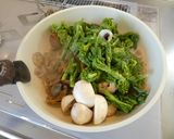 菜の花と豚肉の炒めもの作り方4写真