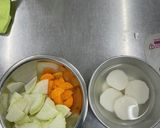 牡蠣入りお雑煮作り方1写真