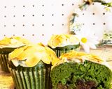 あずきと抹茶ホワイトチョコ米粉蒸しケーキ作り方15写真