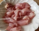 梅&大葉の鶏肉レンジ蒸し☆簡単夕食作り方1写真