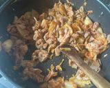 豚キムチ辛焼きそば作り方3写真