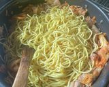 豚キムチ辛焼きそば作り方4写真
