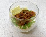 水切り豆腐とちりめん山椒のグラスおつまみ作り方6写真