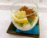 水切り豆腐とちりめん山椒のグラスおつまみ作り方7写真