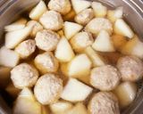 大根と鶏団子スープ（懐かしい母の味）作り方5写真