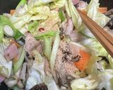 めんつゆ！野菜たっぷりもちもち焼きうどん作り方3写真