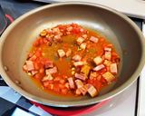 生トマトのペペロンチーノ風パスタ作り方4写真