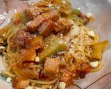 生トマトのペペロンチーノ風パスタ作り方8写真