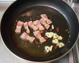 菜の花とベーコンのパスタ作り方6写真