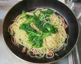 菜の花とベーコンのパスタ作り方10写真