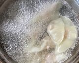 オイスターベースのスープで海老水餃子作り方3写真