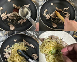 簡単！塩昆布と豚肉の和風パスタ♪作り方4写真