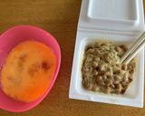 包丁要らず簡単納豆レタスチャーハン作り方1写真