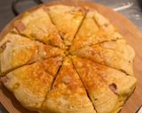 2歳息子のお気に入り朝食ピザパンケーキ作り方6写真