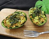 簡単ヘルシー♪アボカド&納豆ボート作り方4写真
