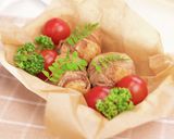 銅製 たこ焼き器で作る 肉巻き おにぎり作り方8写真