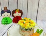 カラフル♪かるしお®︎ひな祭り寿司作り方7写真
