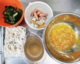 うどんを入れたレンチンで簡単茶碗蒸し作り方1写真