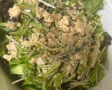 水菜と豆腐のサラダ作り方5写真