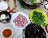 簡単・湯豆腐&旬の若芽・豚しゃぶしゃぶ鍋作り方2写真