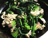 美味★簡単★豚小間肉とほうれん草の炒め物作り方5写真