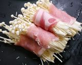 簡単！エノキの肉巻き　トマトすき煮作り方2写真