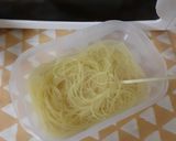 小腹用パスタ（具なしポークカレー風味）作り方1写真