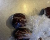 ココナッツ入り、切り餅でいちご大福。作り方2写真