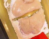 ココナッツ入り、切り餅でいちご大福。作り方4写真