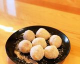 ココナッツ入り、切り餅でいちご大福。作り方6写真