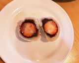 ココナッツ入り、切り餅でいちご大福。作り方7写真