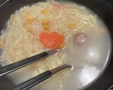 焼きそばの麺でラーメン風作り方4写真