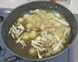 ほたてときのこのスープパスタ作り方3写真